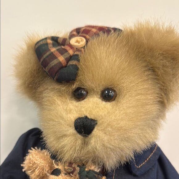 Bearington Collection Bear Blue and Brown Stuffed Animal Teddy Bear - Picture 2 of 10